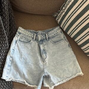SHEIN Blue Jean Shorts High-Waisted Vintage Style